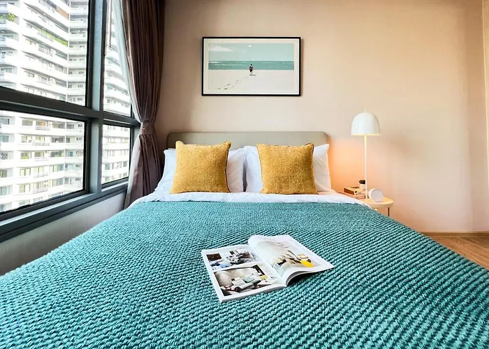 Feriehus Stylish Modern 1br - Ultra Fast Wifi - Bts Phrom Phong *
